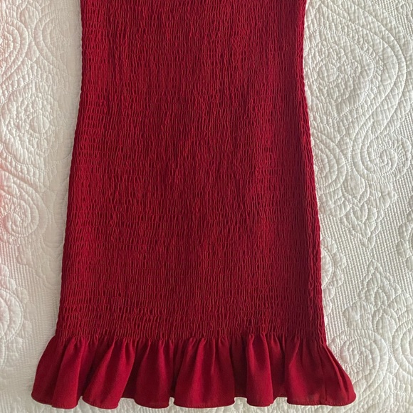 Red Summer Mini Dress - Picture 3 of 3